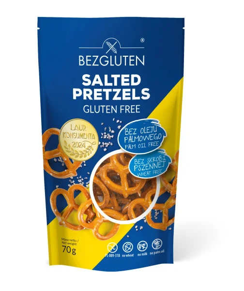 BEZGLUTEN - Preclíky solené, bez lepku 70g
